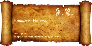 Hammer Maura névjegykártya